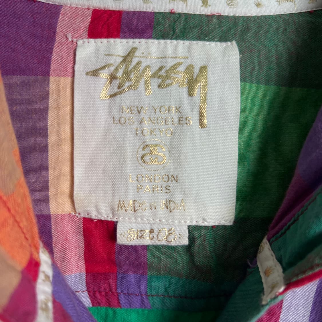 stussy 스투시 멀티 체크 후드 셔츠 자켓 상품이미지3