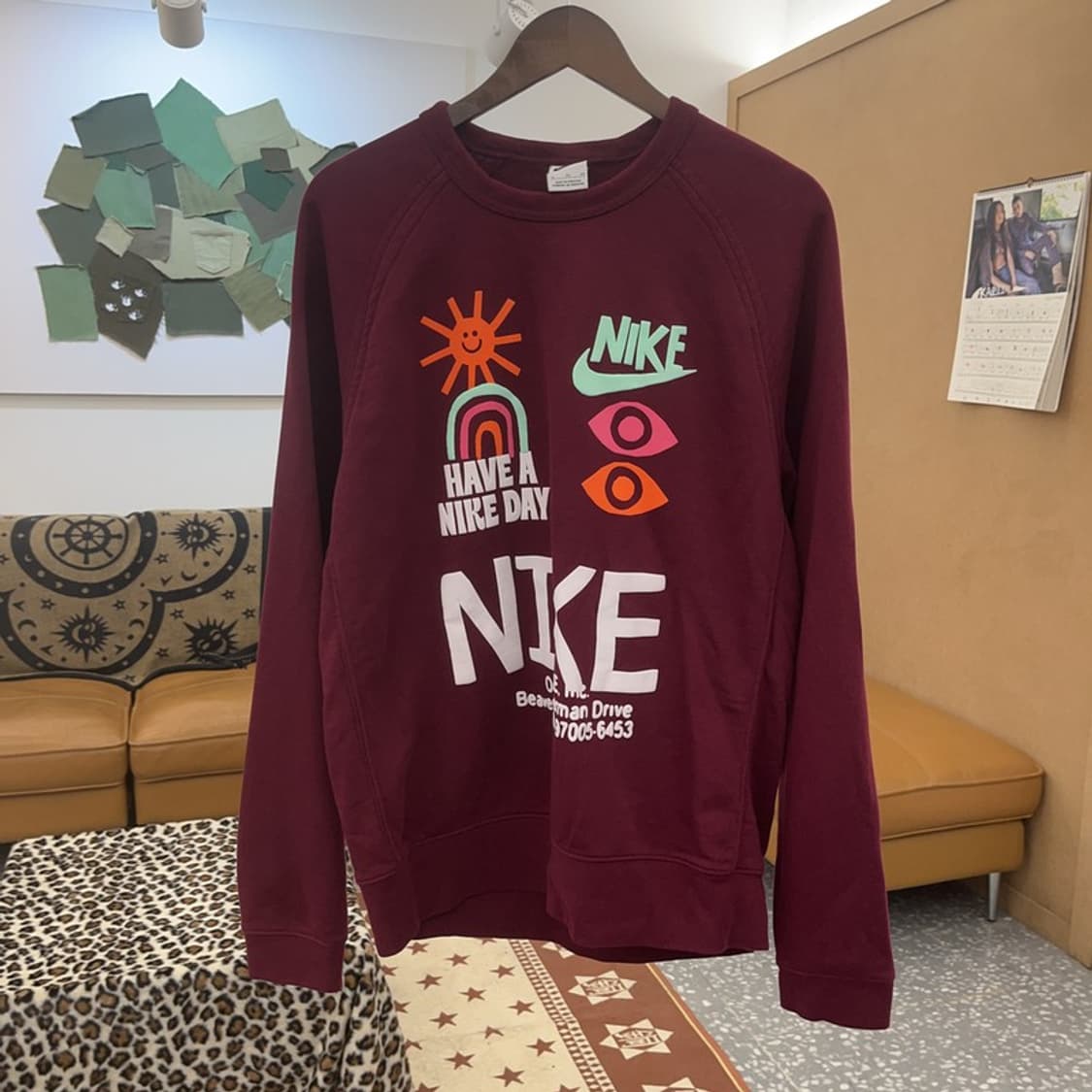 나이키 남성 HBR 올드스쿨 그래픽 로고 맨투맨 XL C09083 상품이미지3