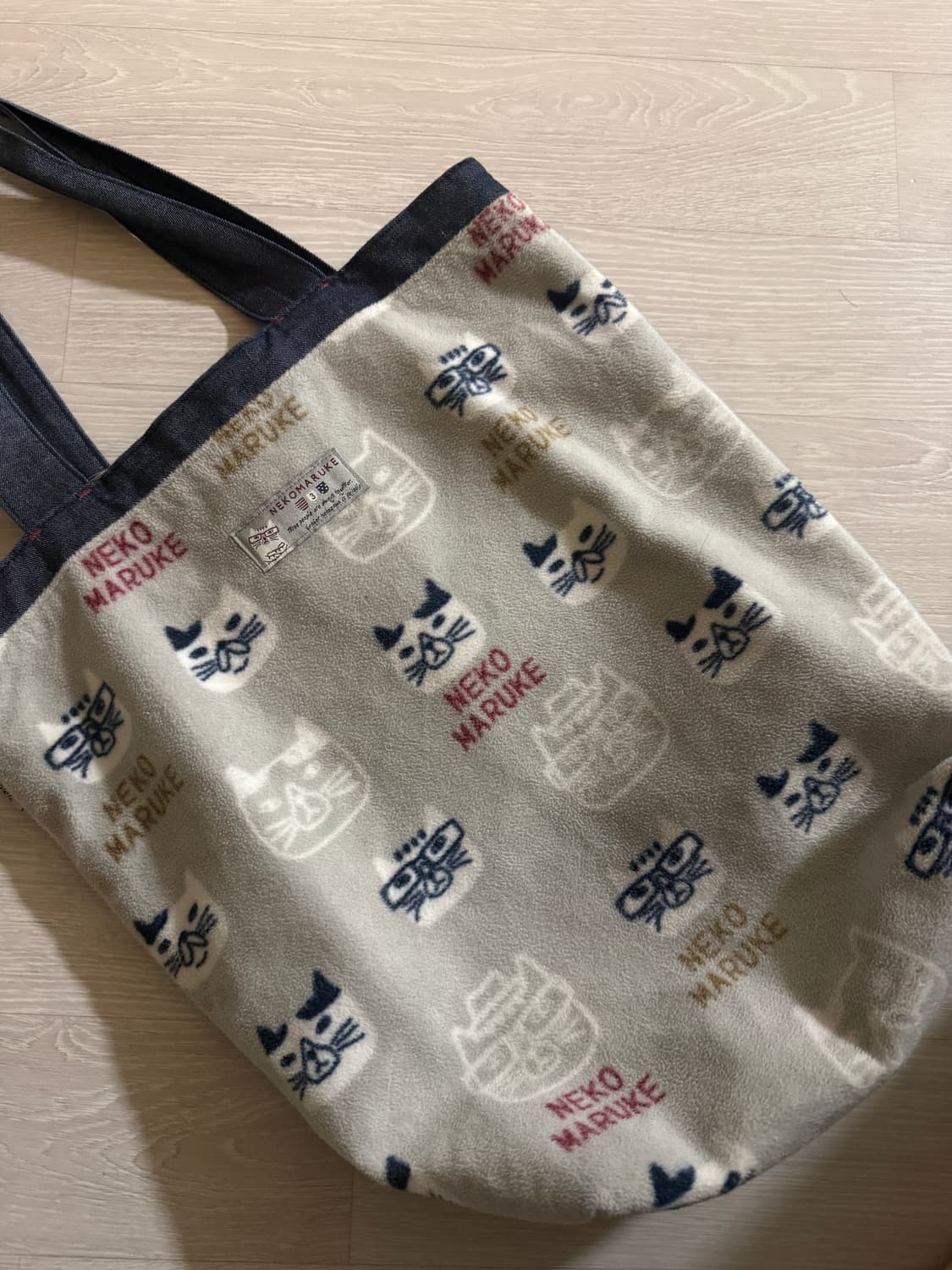 일본 빈티지 가방 NEKO MARUKE 고양이 에코백 상품이미지2