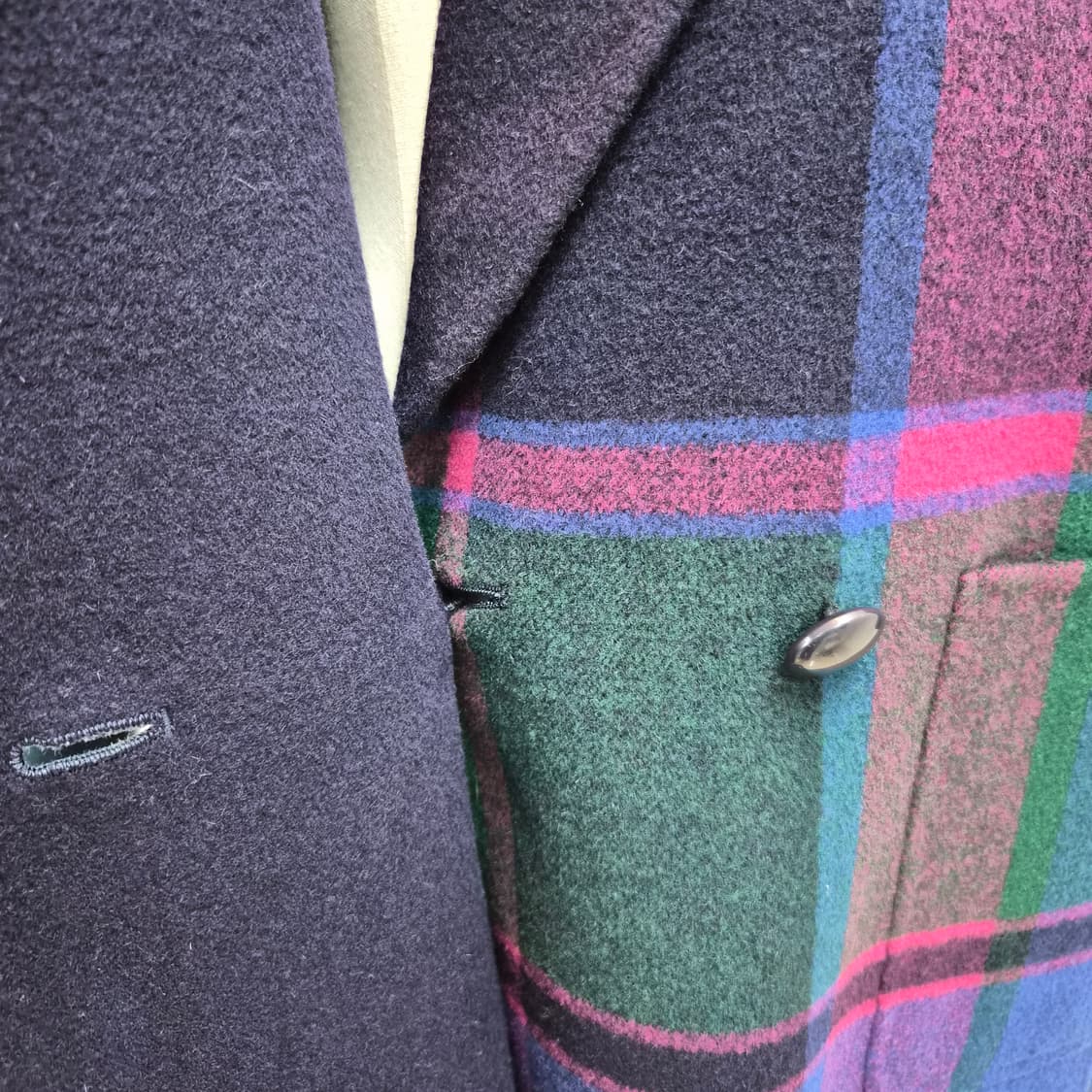 울90% 멀티 체크 하이퀄리티 코트 상품이미지9