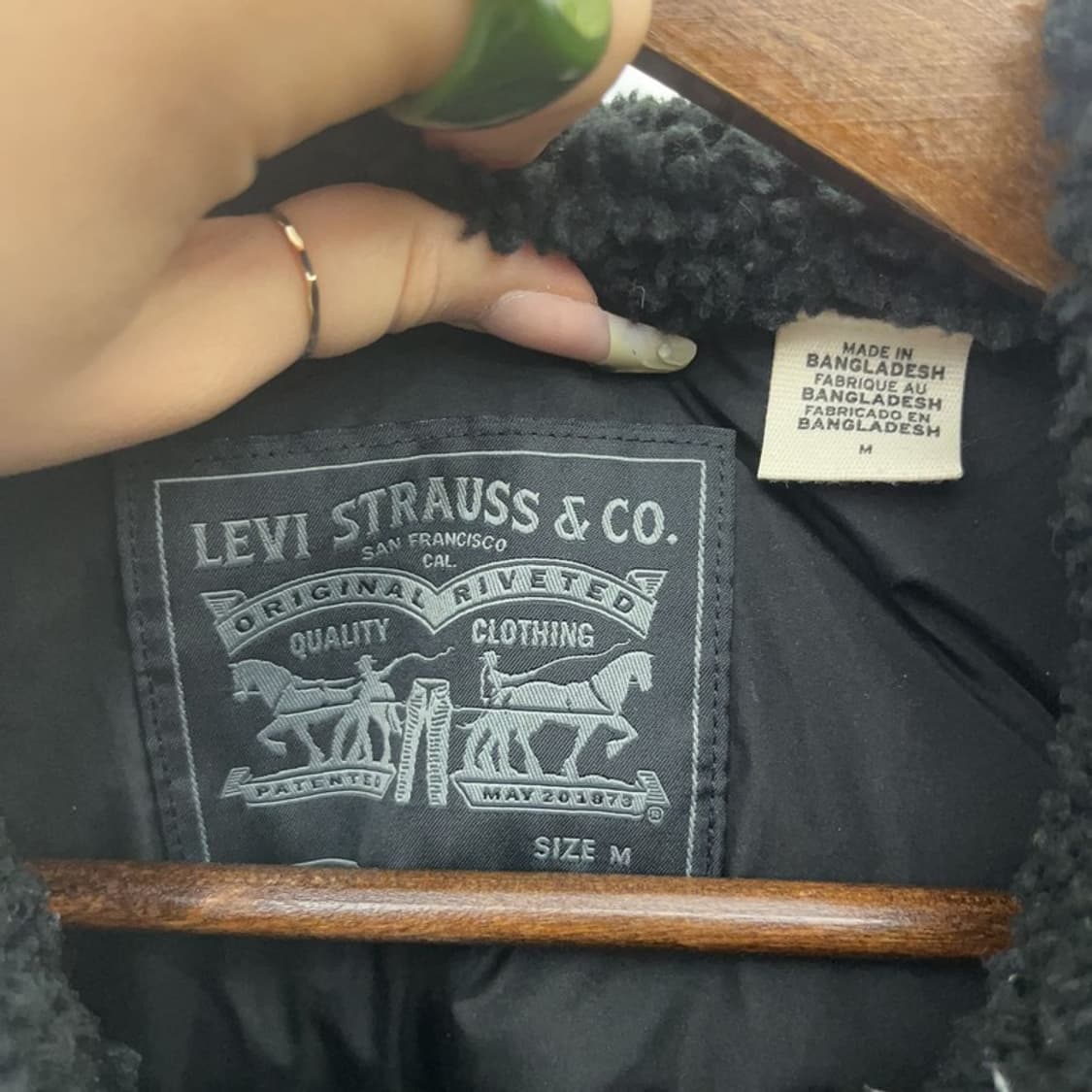 리바이스 올드스쿨 빈티지 다운 봄버 자켓 M C08082 상품이미지5