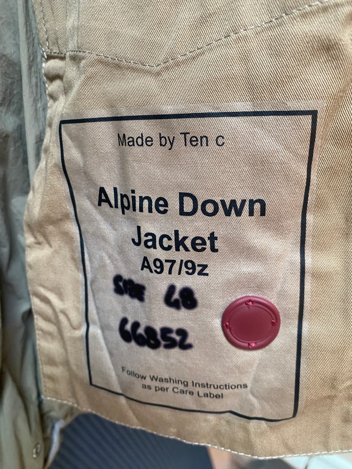 텐씨 패딩 알파인 탠씨 48사이즈 판매합니다 교환가능 상품이미지2