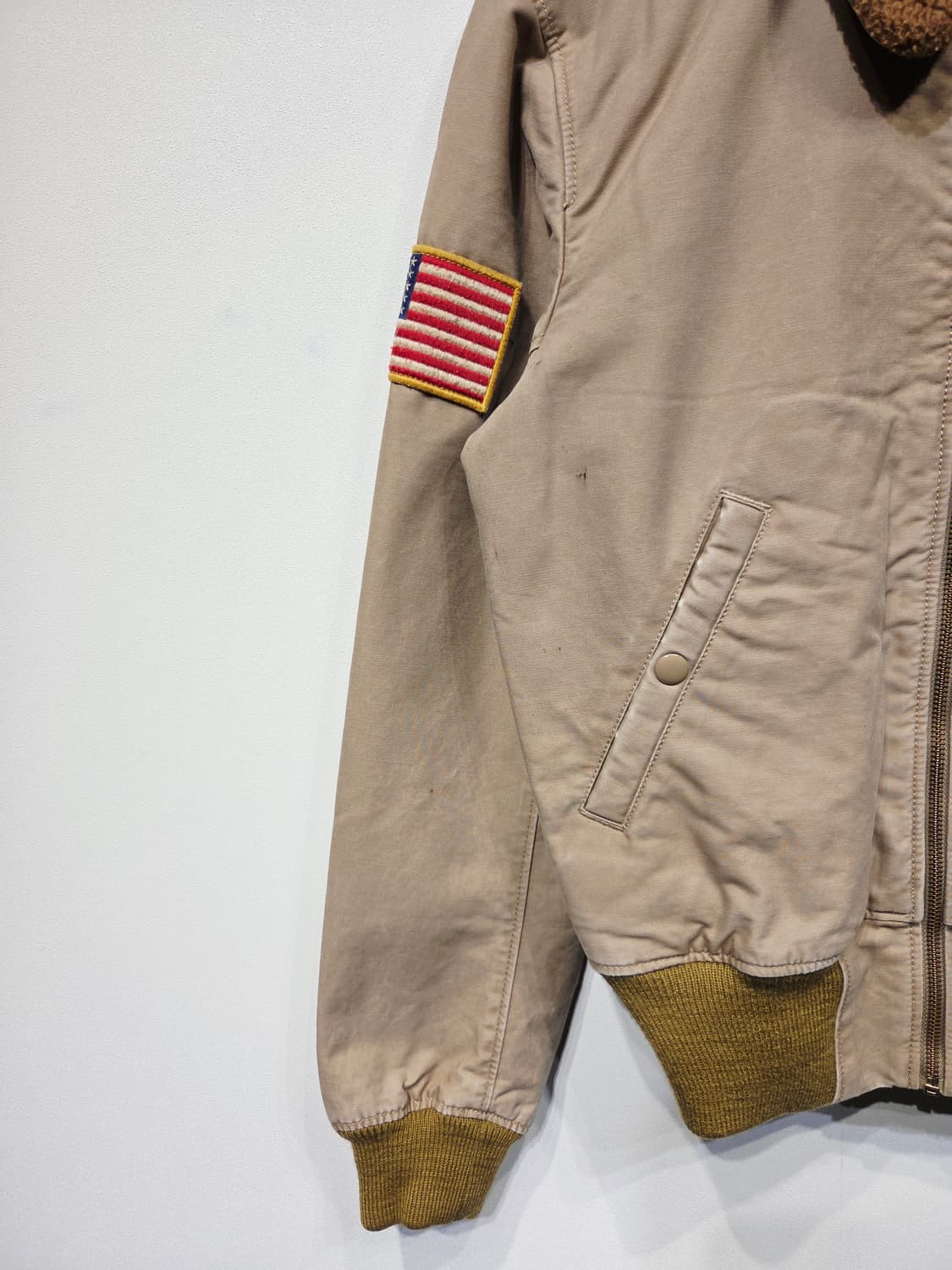 데님앤서플라이 랄프로렌 양털 카라 항공 자켓 상품이미지4