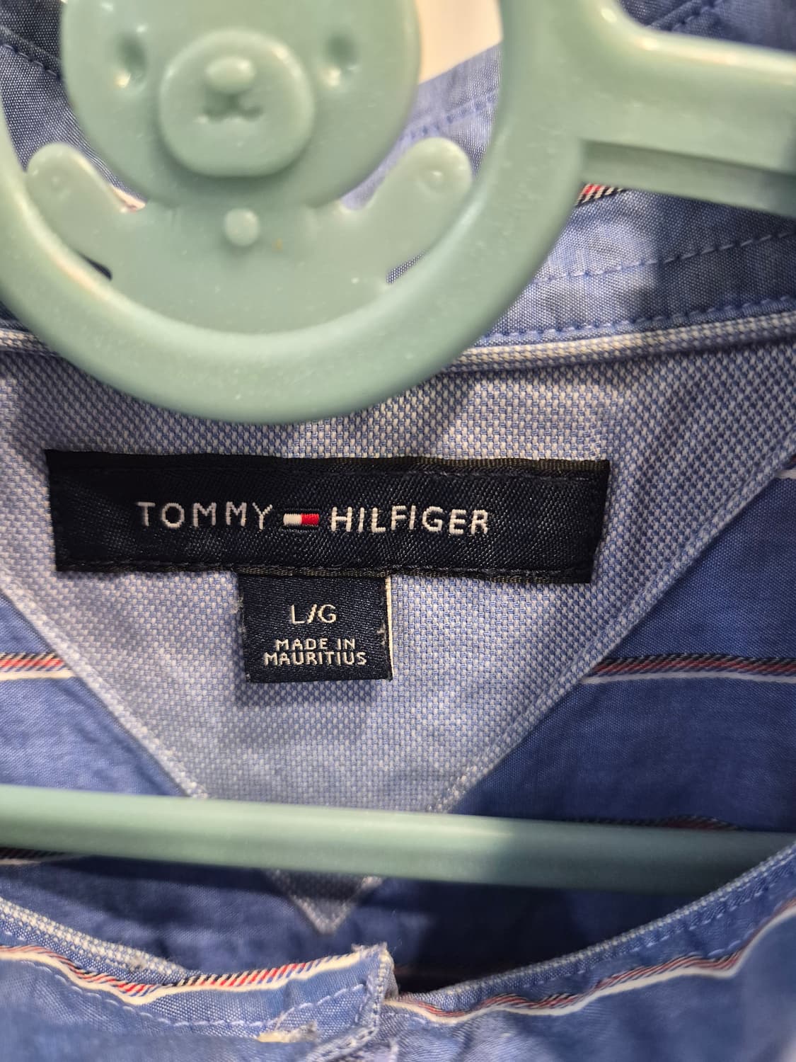 타미힐피거 스트라이프셔츠 블루남방 상품이미지4