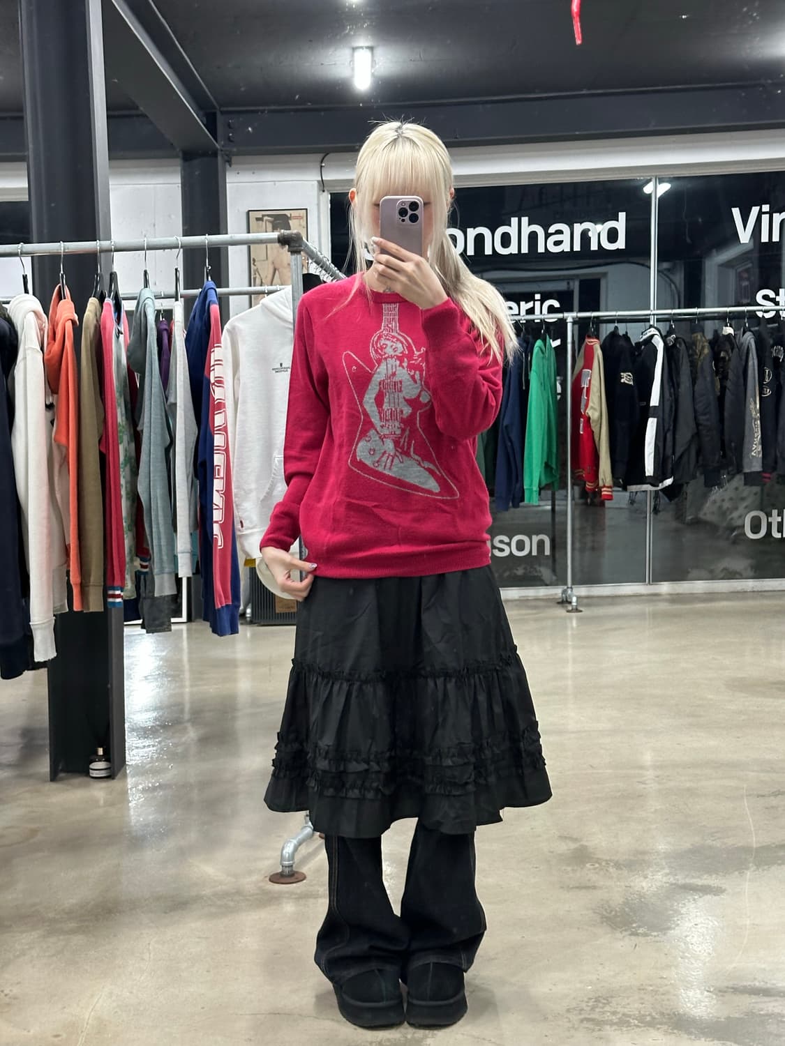 히스테릭 글래머 기타걸 니트 상품이미지1