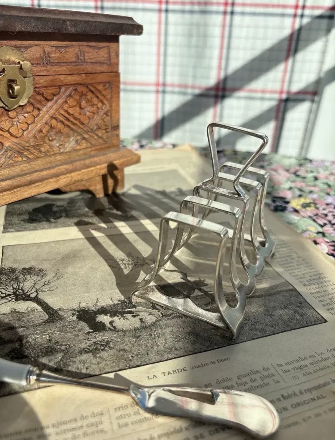 영국 빈티지 실버플레이트 토스트랙 상품이미지1