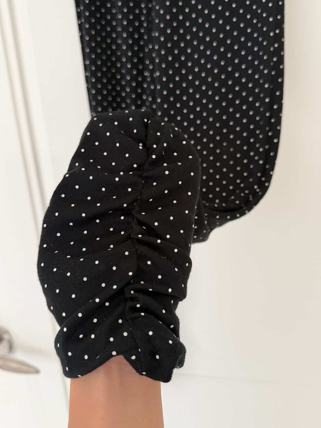 일본빈티지 도트 셔링 레깅스 상품이미지6