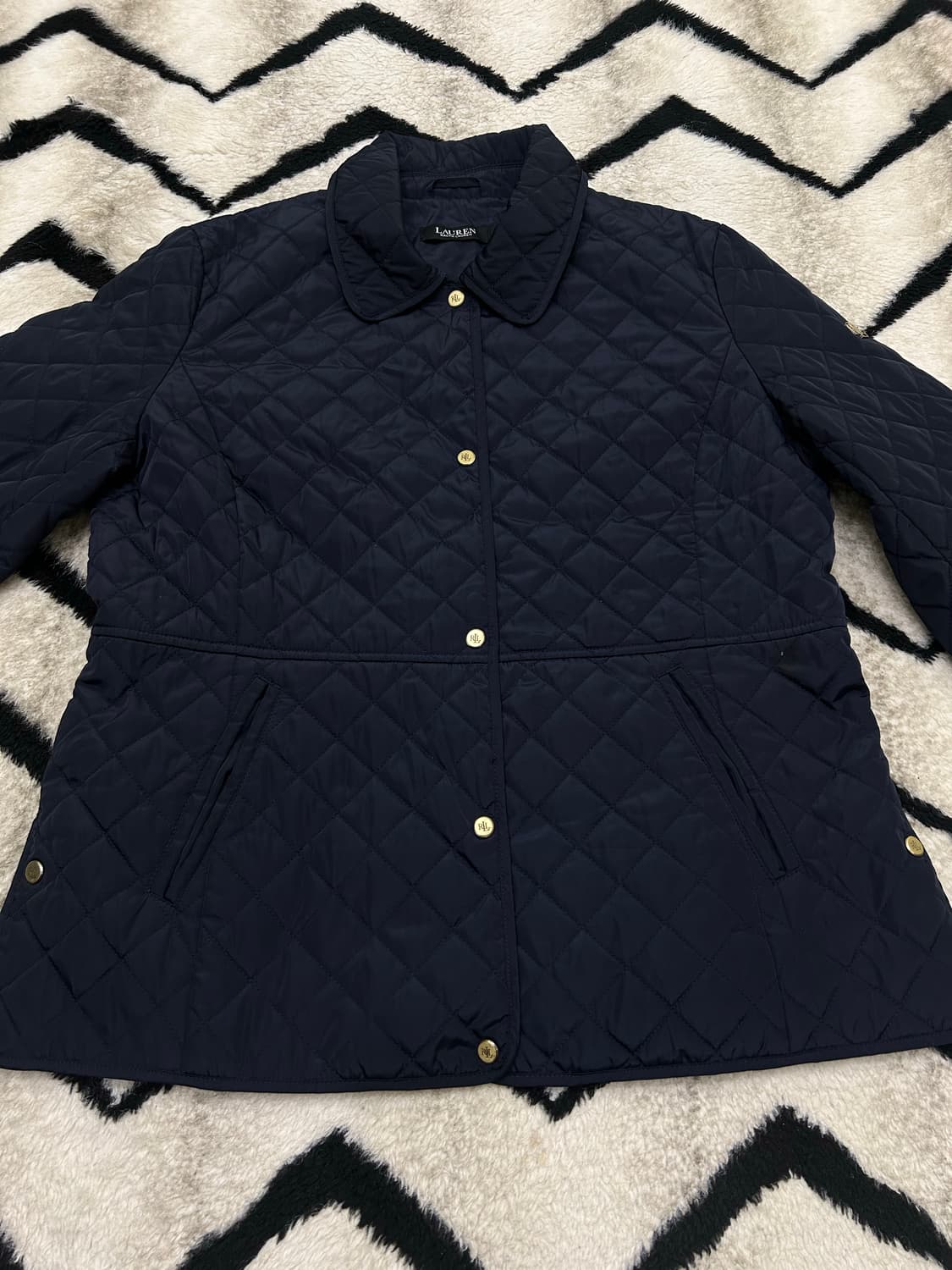 [L]로렌 랄프로렌 퀄티드 자켓/네이비 상품이미지3