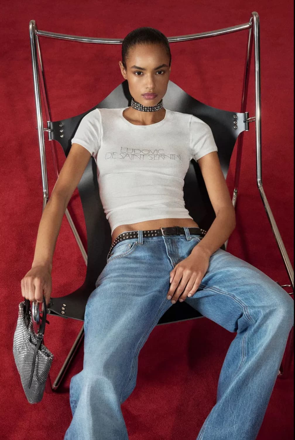 Ludovic de Saint Sernin 코팅 플레어핏 부츠컷 데님진 상품이미지3