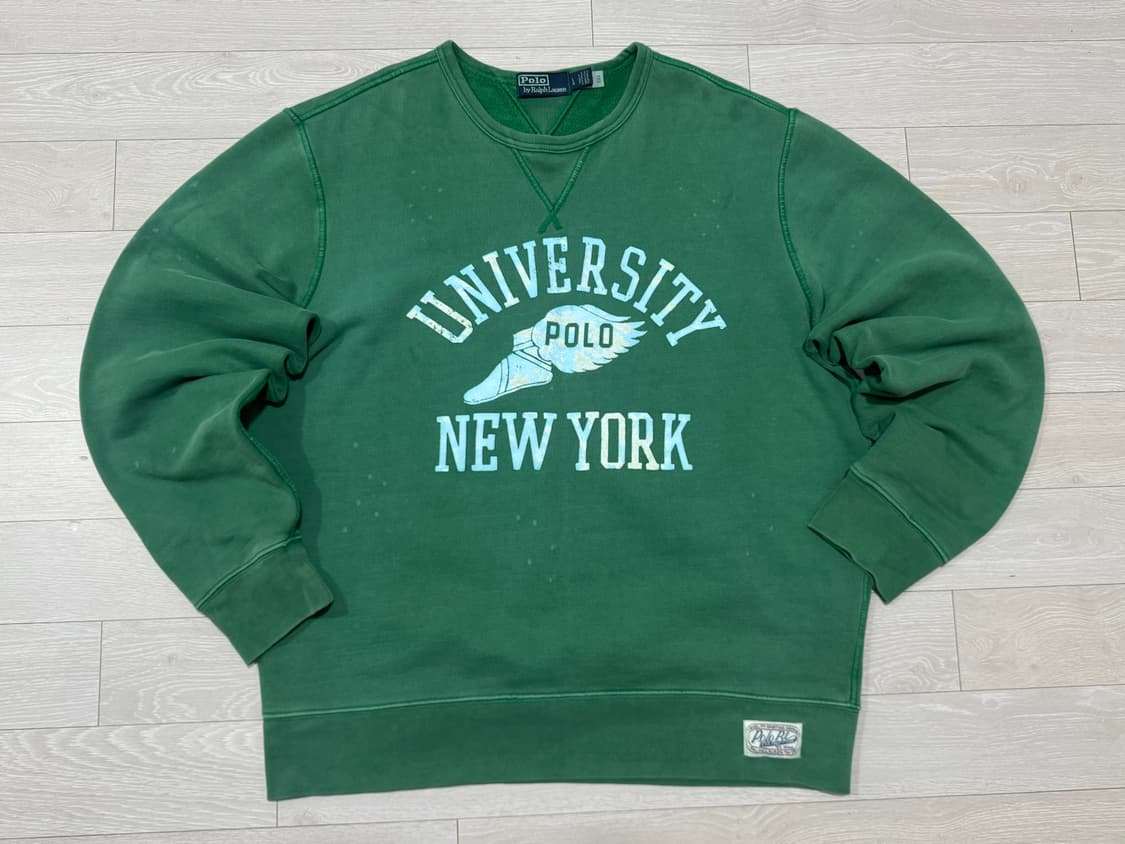[L] 폴로 랄프로렌 뉴욕 유니버시티 로고 맨투맨 상품이미지1