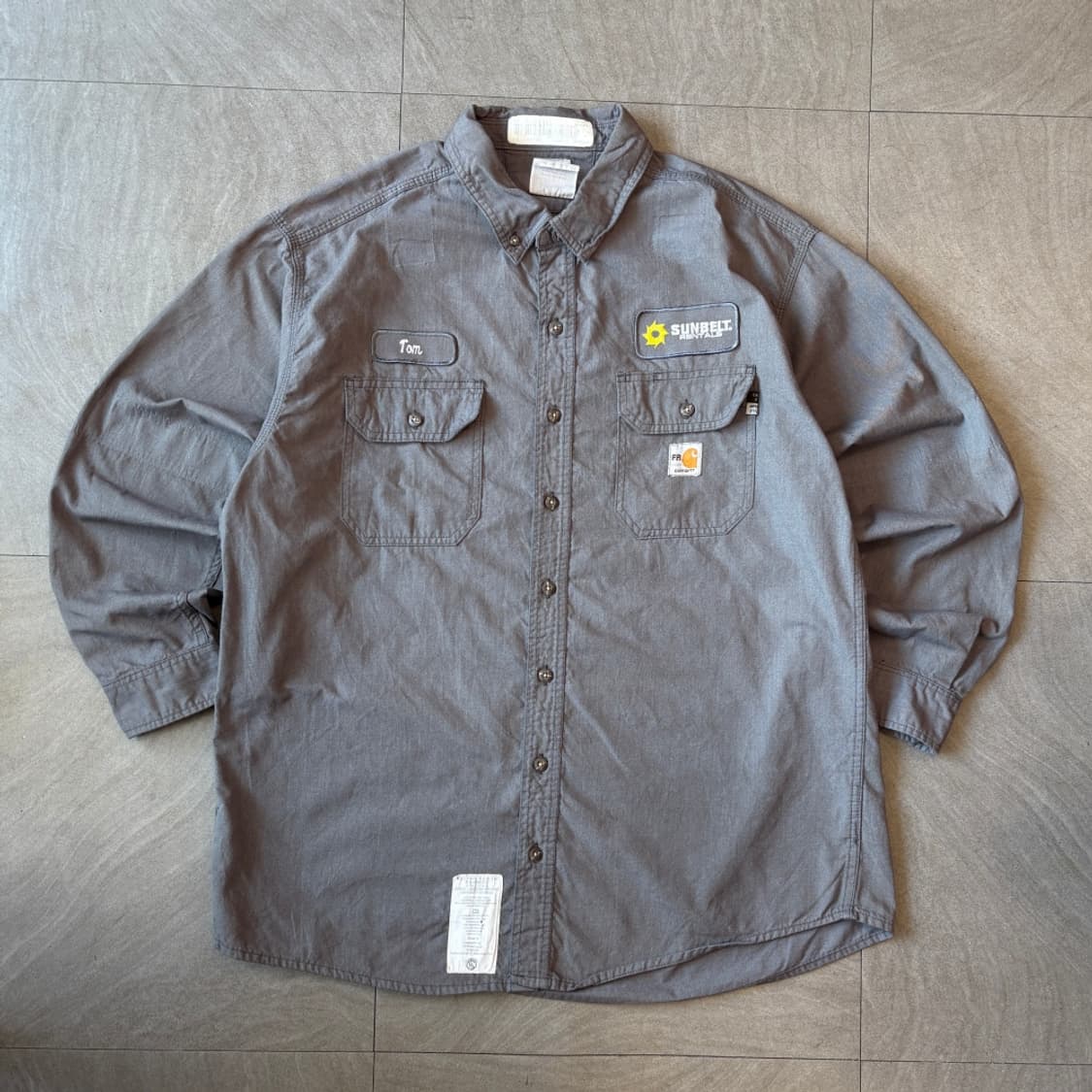 칼하트 정품 FR 오리지널 그레이 긴팔 셔츠 상품이미지1