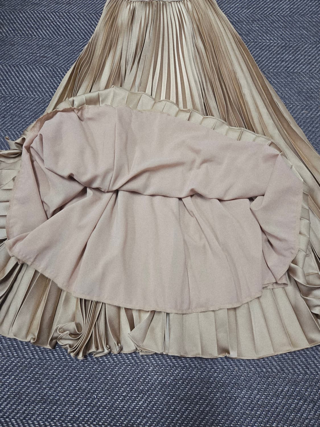 바이씨니 플리츠 스커트 롱치마 밴딩치마 상품이미지3