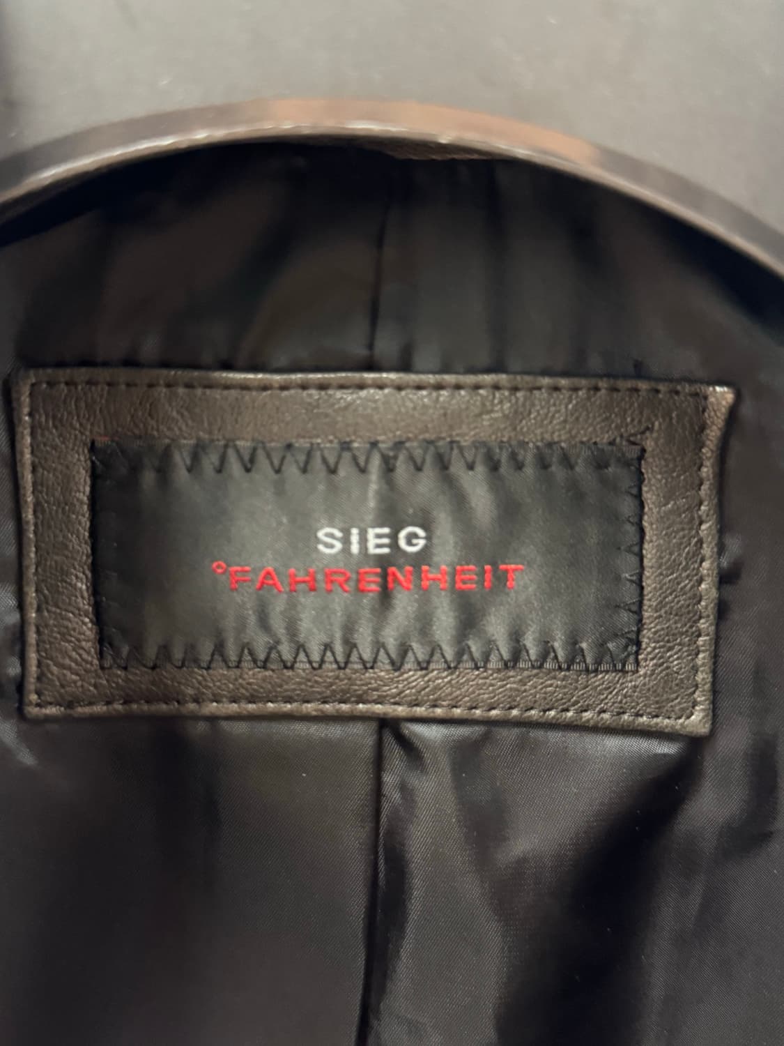 지이크 하이넥 램스킨 싱글레더 자켓 블랙 105 상품이미지4