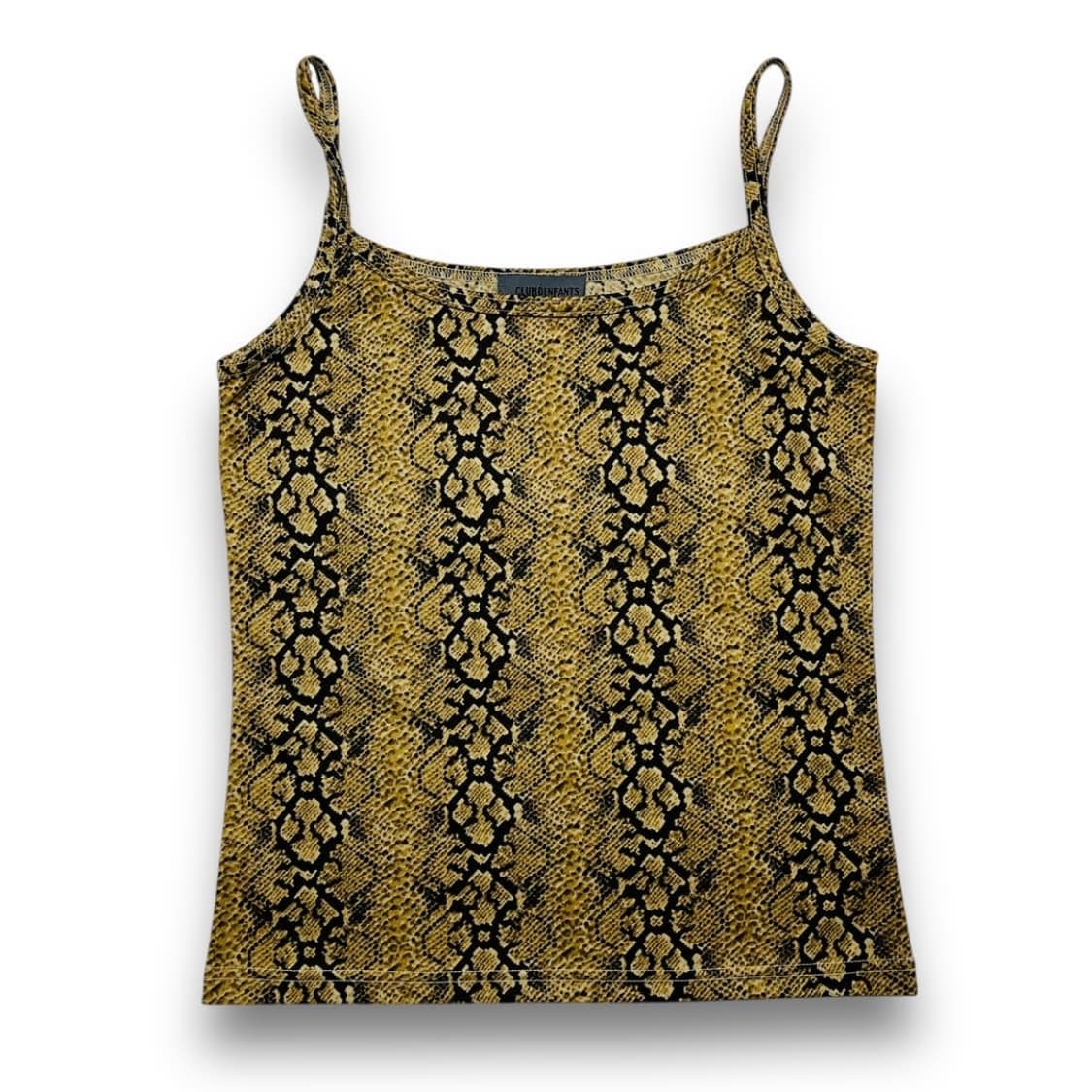 클럽 파이톤 패턴 빈티지 슬리브리스 상품이미지1