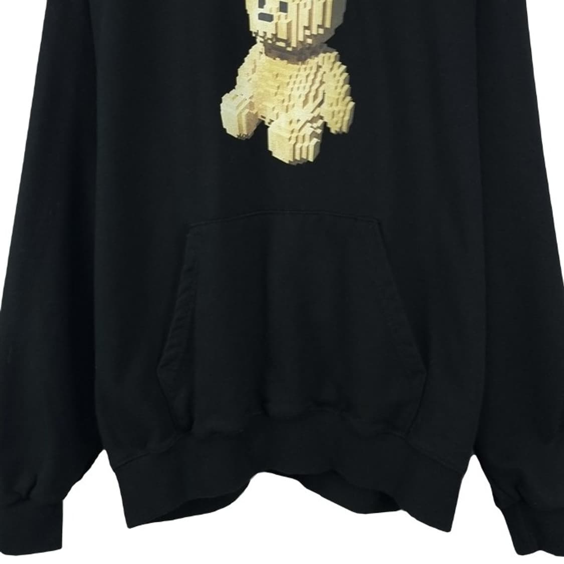 [아크메드라비] 프린팅 오버핏 후드티 블랙 M18950 상품이미지5