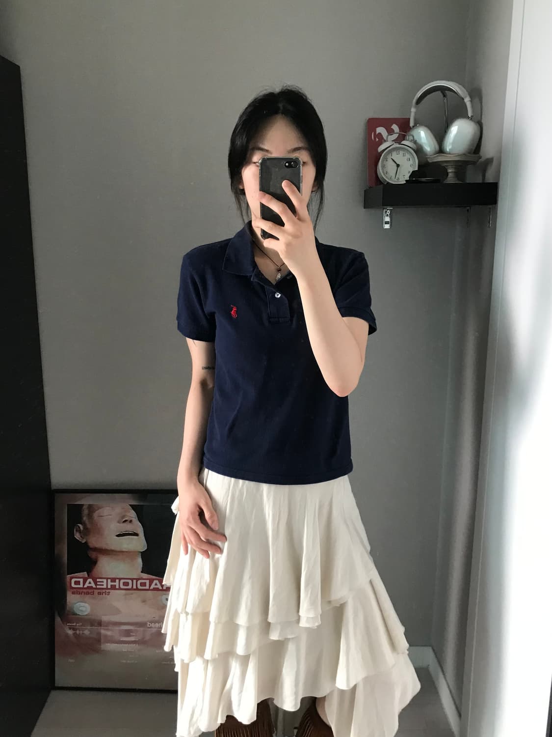 폴로 랄프로렌 포니로고 네이비 카라티 상품이미지3