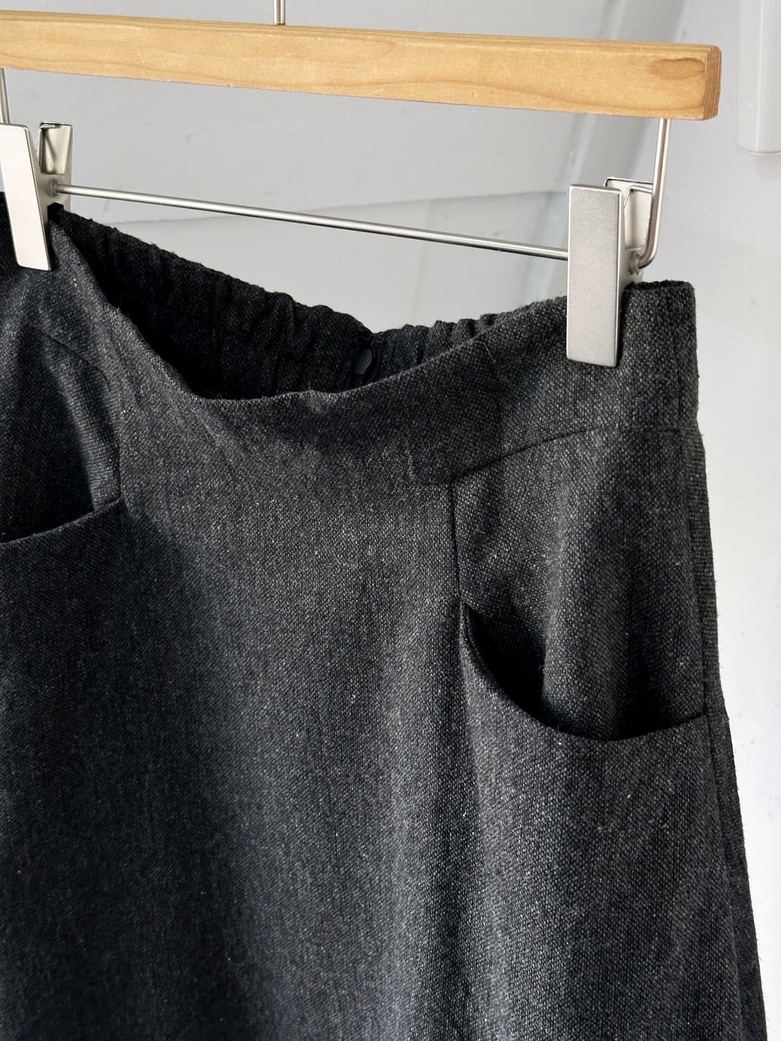 tweed fabric loose silhouette skirt 상품이미지3