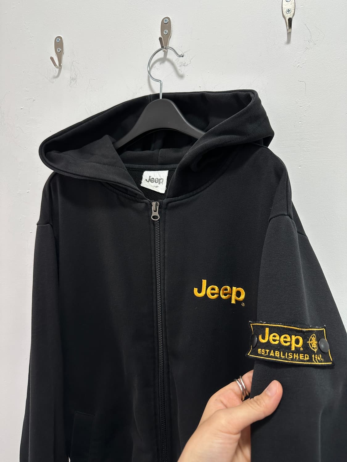 JEEP 소매 패치 후드집업 상품이미지3