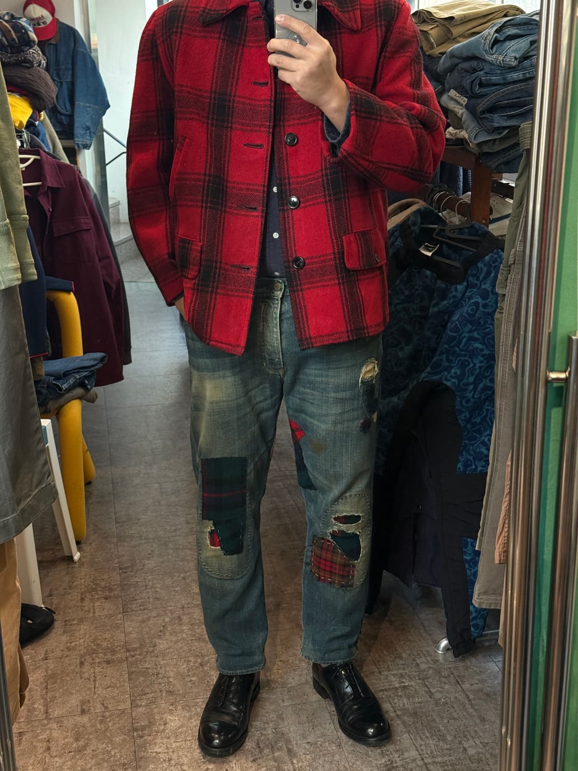 USA🇺🇸FOX KNAPP Wool Hunting Jacket XL 상품이미지7