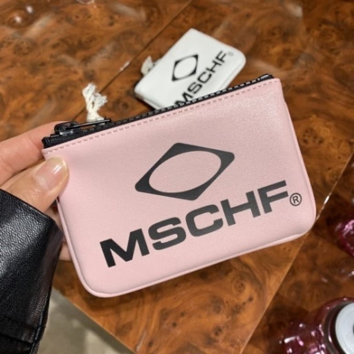 미스치프 롬버스 월렛 카드지갑 베이비핑크 오호스갸루베이비메탈클럽마뗑킴 상품이미지2