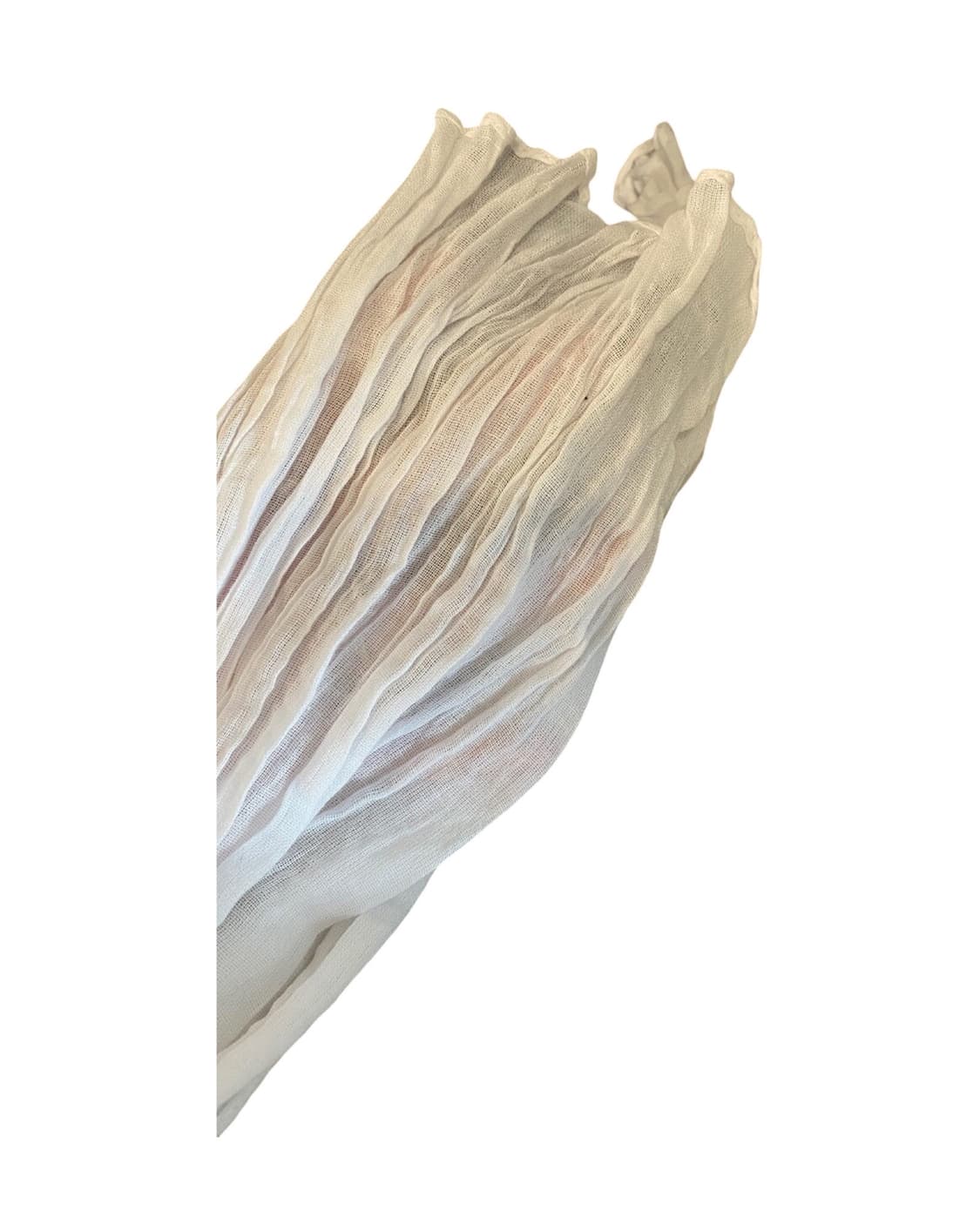 PKBY WRINKLE COTTON SCARF WHITE 상품이미지4
