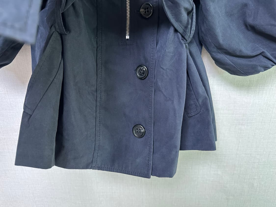 BCBG 숏 트렌치 자켓 네이비 상품이미지5