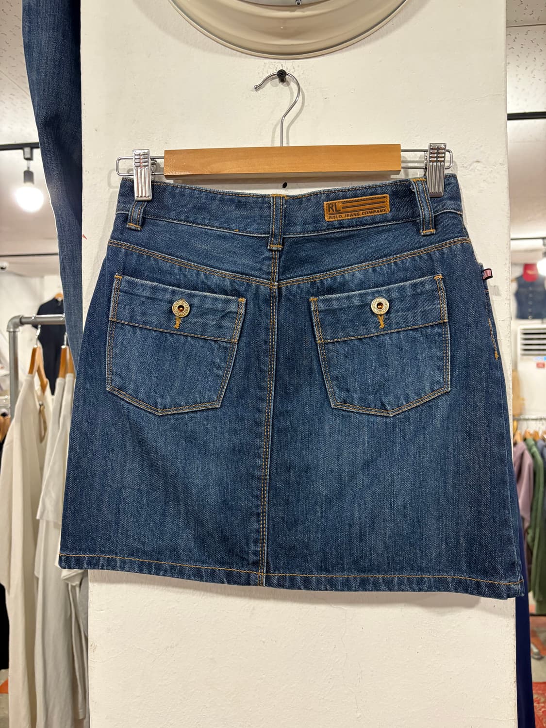 폴로 데님치마 상품이미지2