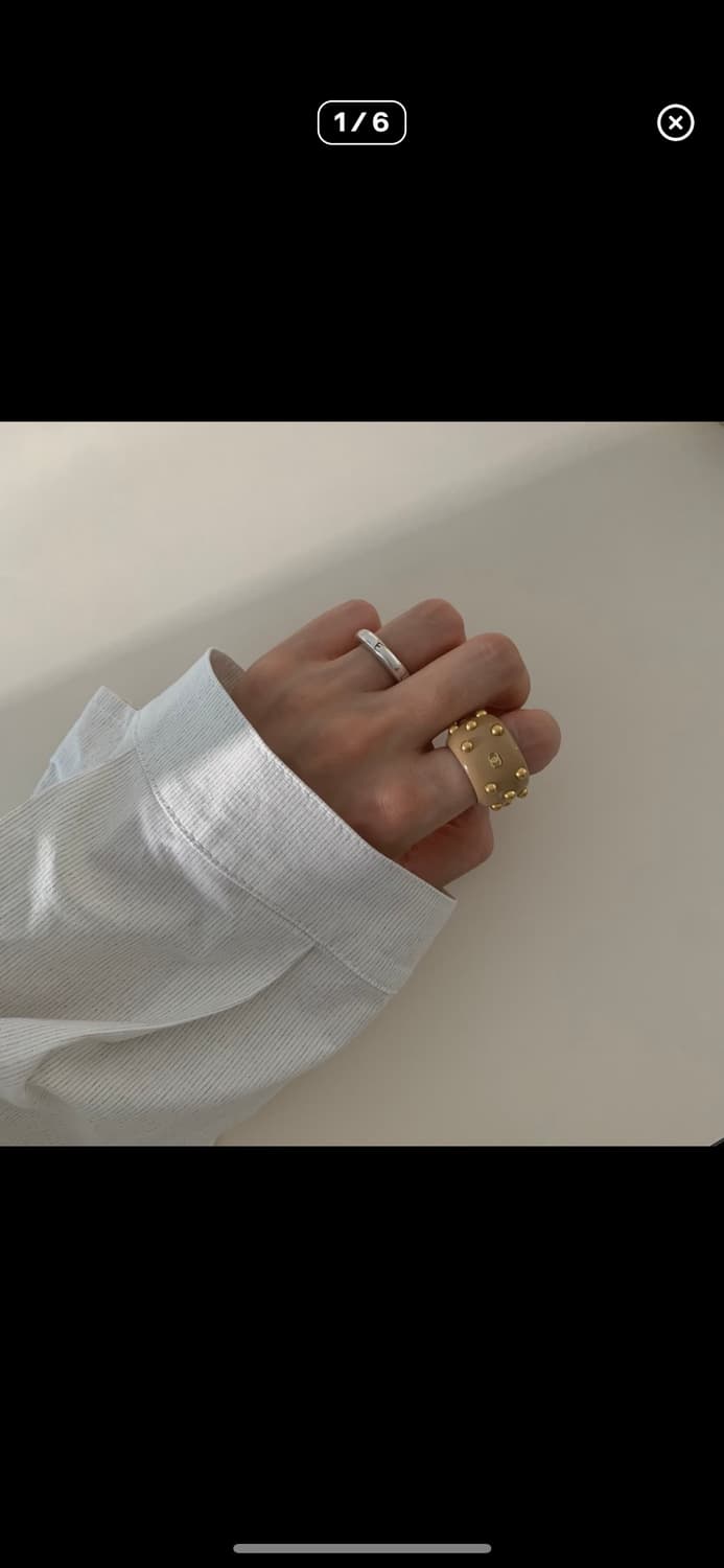 샤넬 빈티지 정품 볼드링 상품이미지1