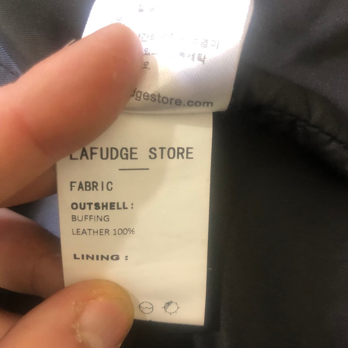 라퍼지스토어 버핑레더 싱글라이더자켓 L 100 상품이미지4