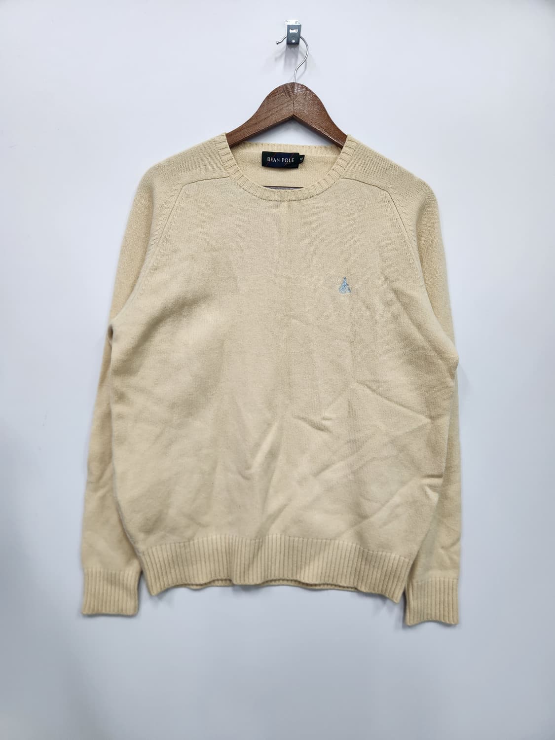 빈폴 로고 크림 니트 상품이미지1