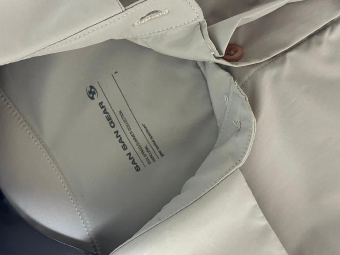 산산기어 트라이메쉬 셔츠(그레이) 23ss (M사이즈) 상품이미지4