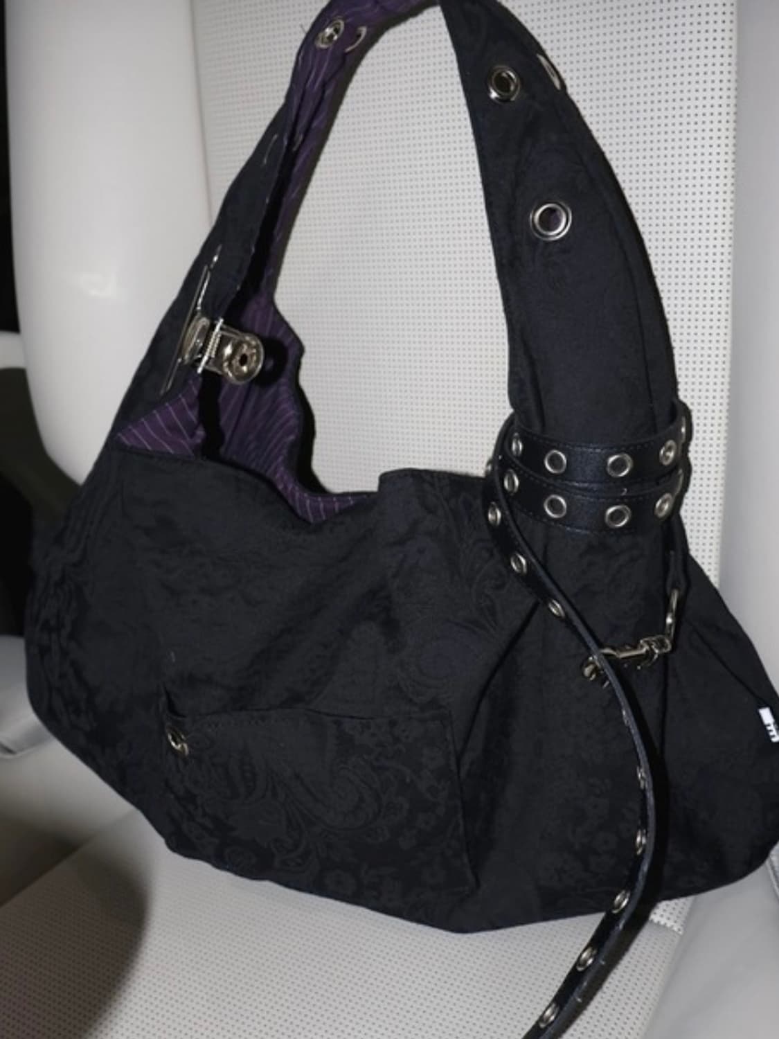 뎁크 EYELET JACQUARD BAG 자카드백 블랙 상품이미지6