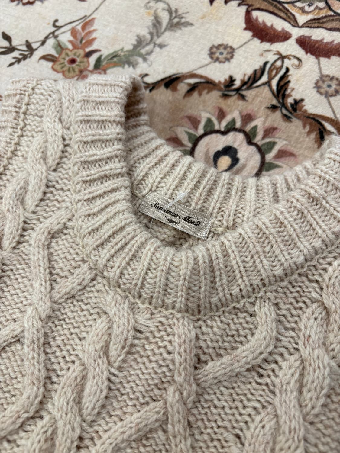 사만사모스 모리 케이블 니트베스트 상품이미지3