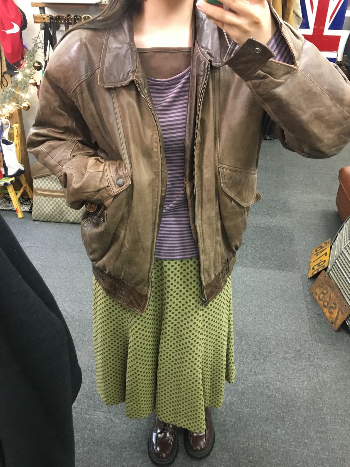 빈티지 레더자켓 상품이미지2