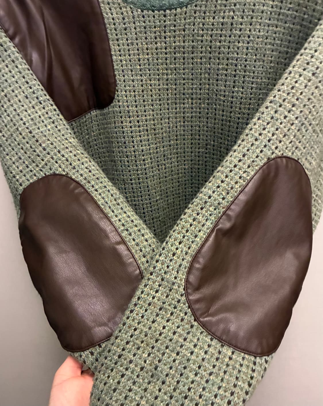 (M)로렌 랄프로렌 블랙라벨 멀티패치 울 블렌드 니트 상품이미지7