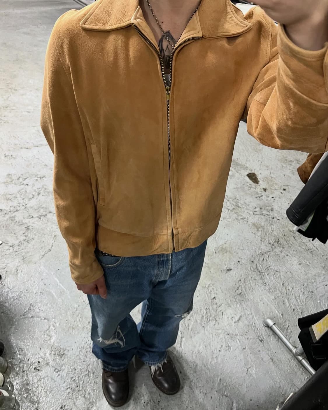 70s vtg talon zipper suede jacket 🇺🇸 상품이미지2