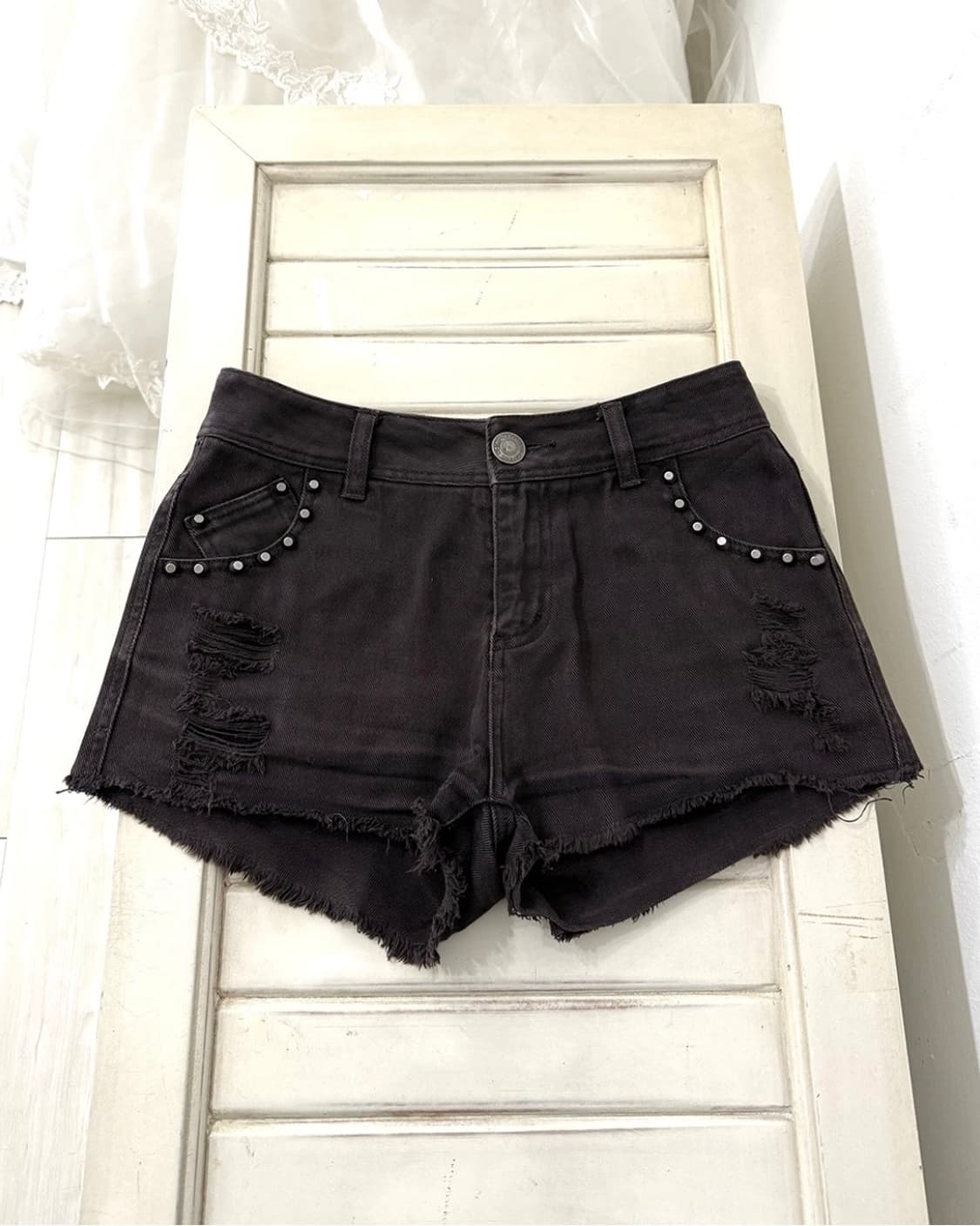Deep Dark Brown Y2k Short Pants 상품이미지1