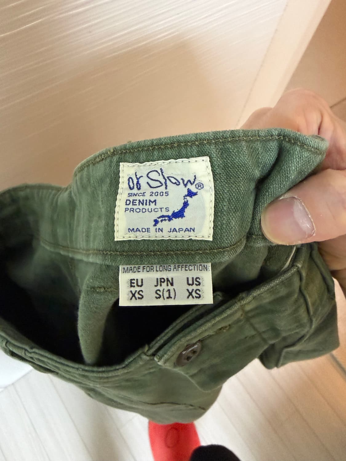 오어슬로우 퍼티그 팬츠 1사이즈 상품이미지3