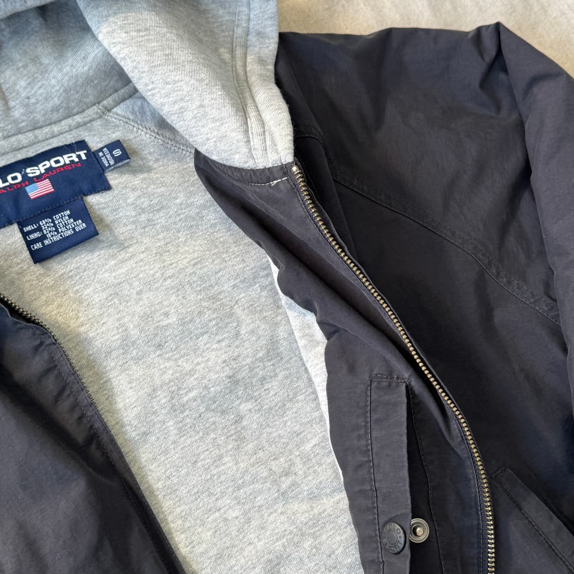 폴로스포츠 90s 나일론 후드 스윙톱 봄버 자켓 S 상품이미지5