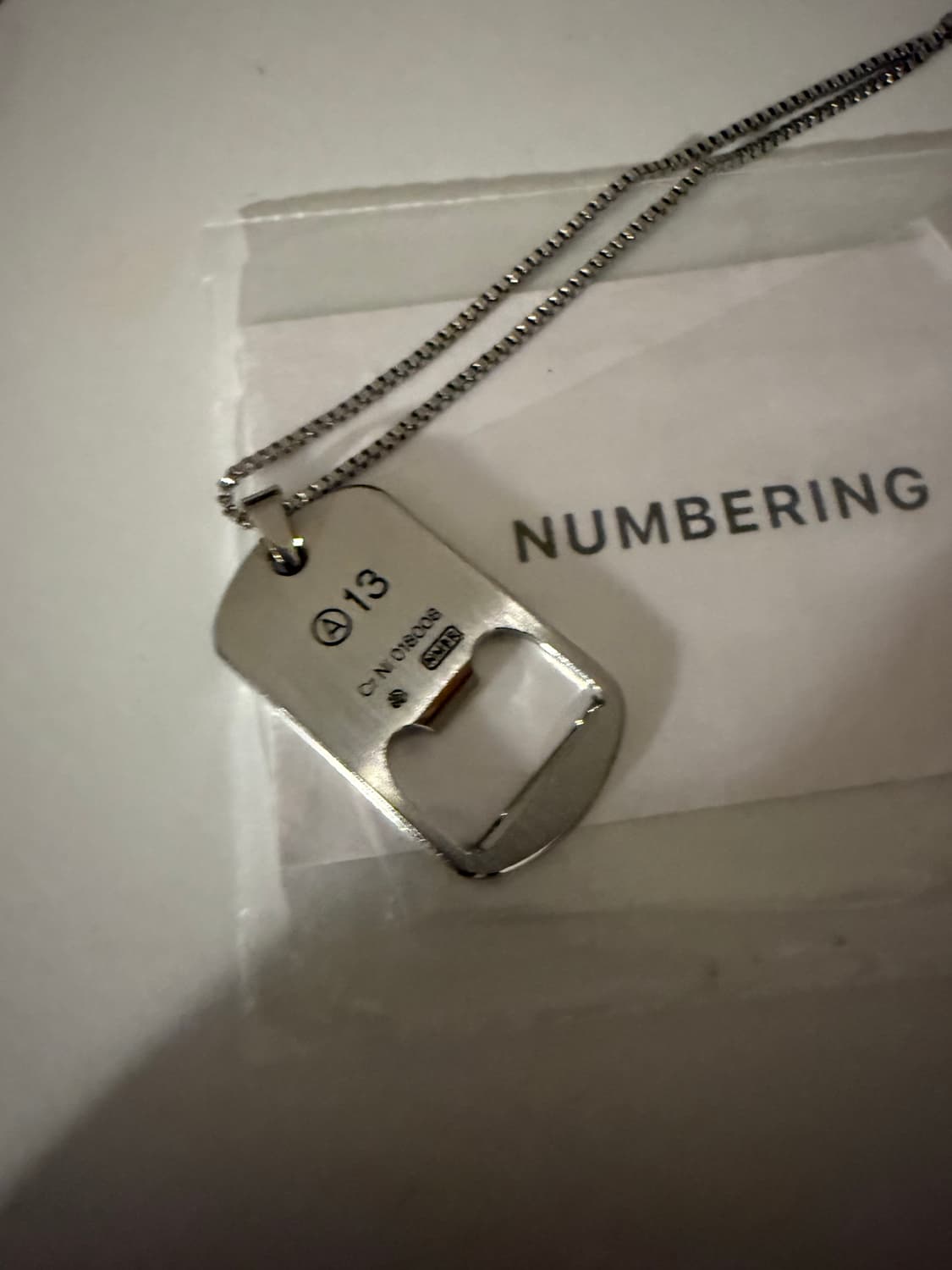 넘버링 목걸이 #5831 상품이미지3