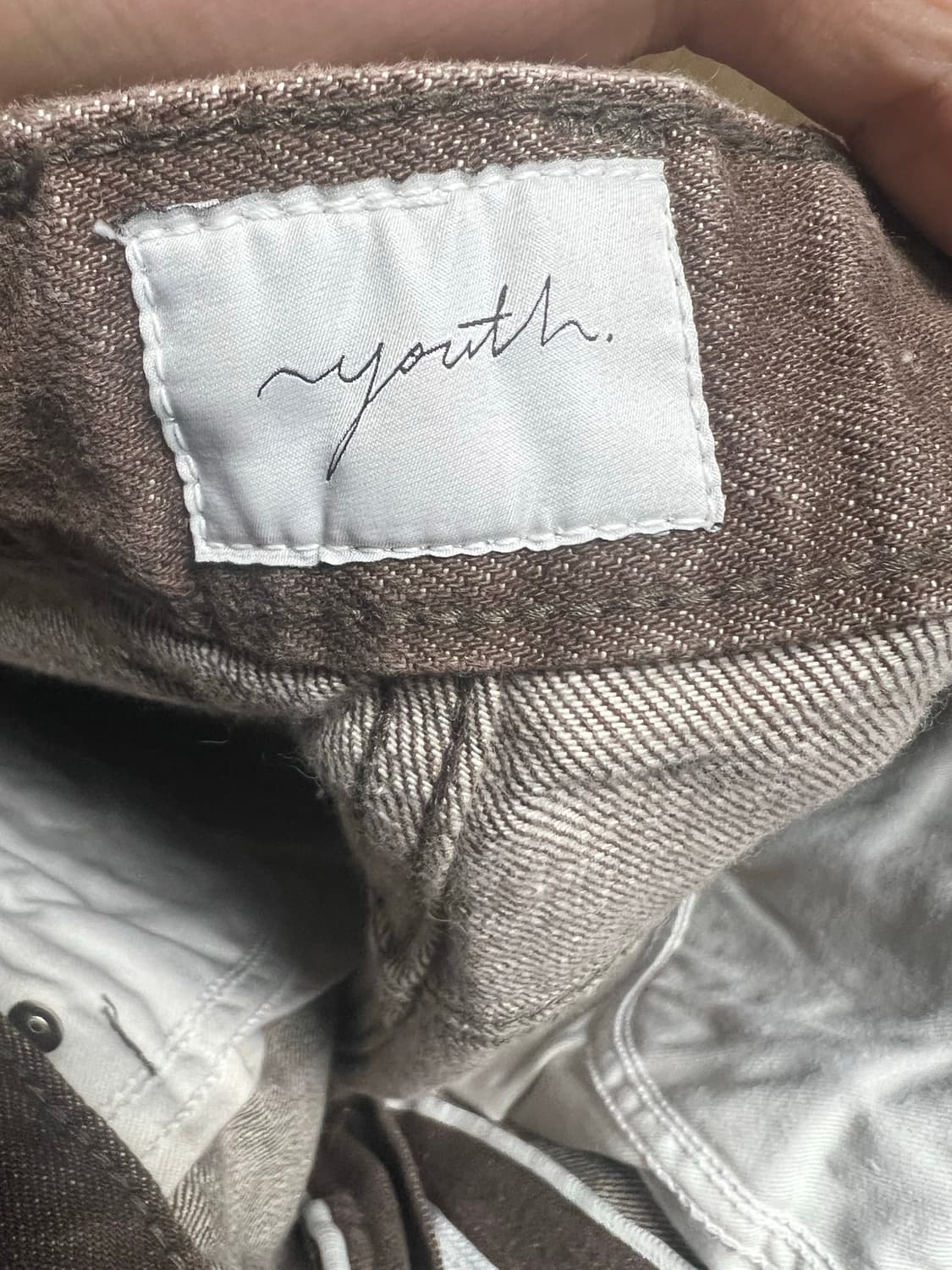 Youth 스트레이트 데님 브라운 상품이미지2