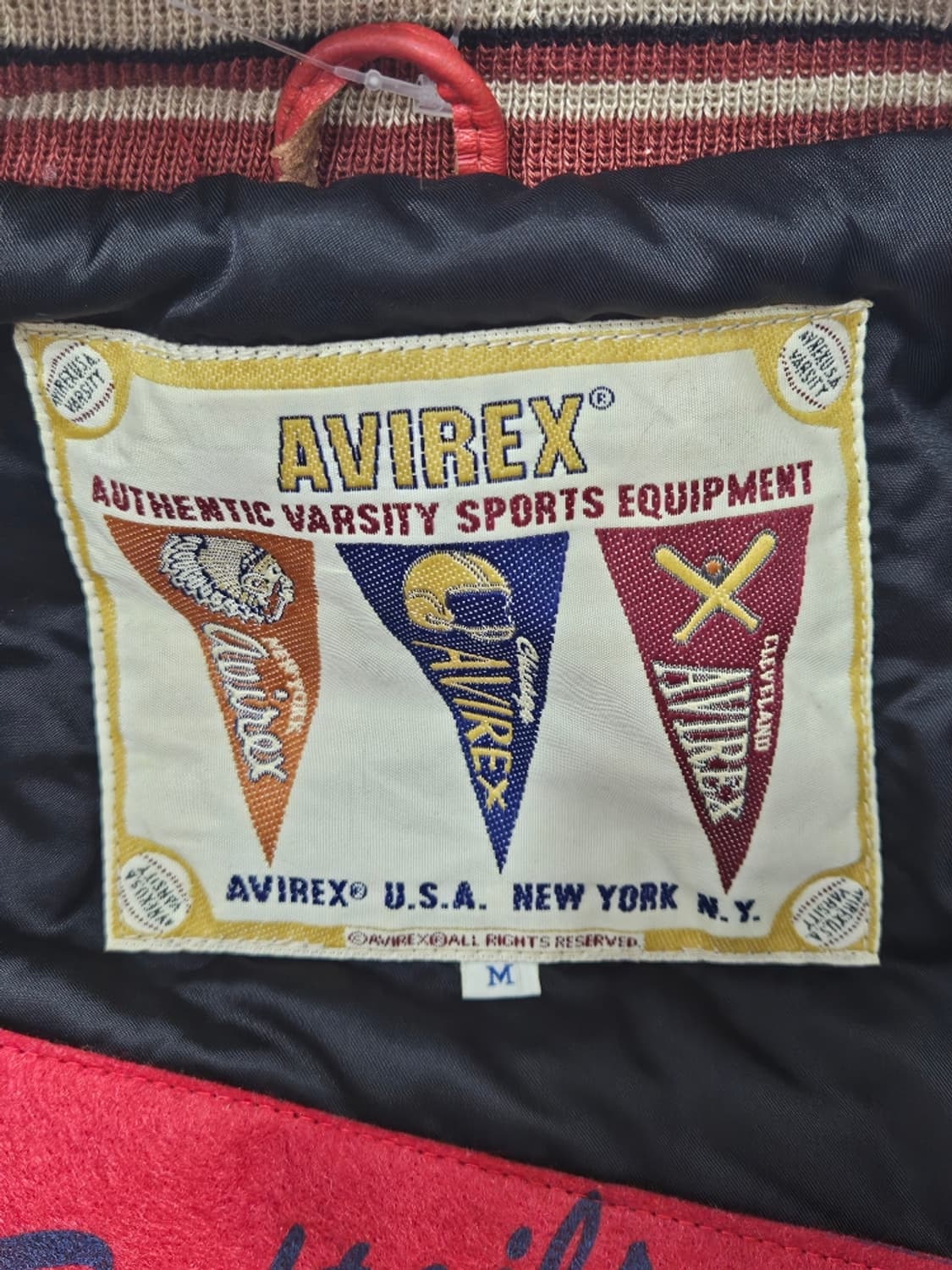 90's 아비렉스 터스키기 레드테일즈 가죽 자켓 ( M ) / 10978 상품이미지7