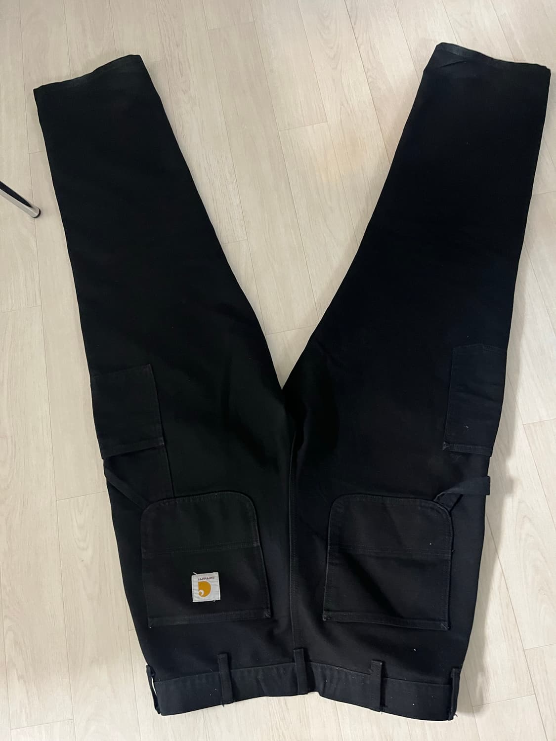 칼하트 더블니 팬츠 블랙 32x32 상품이미지2