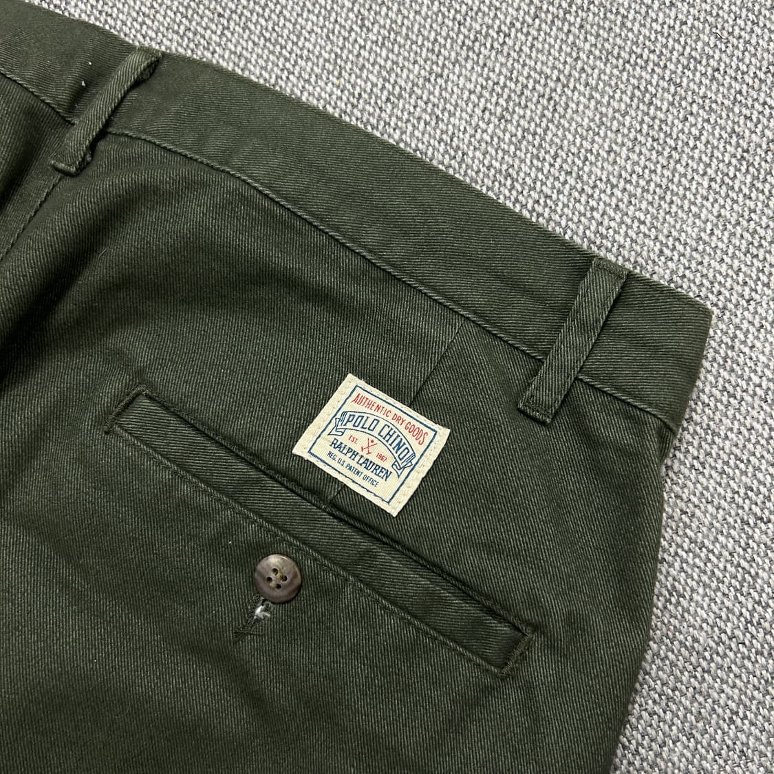 폴로 USA 카키 핀턱 치노팬츠(32X30) 상품이미지6