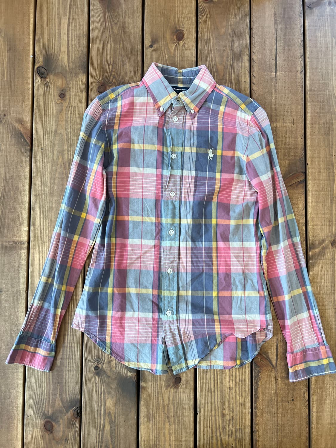 폴로 핑크 체크 셔츠 상품이미지8