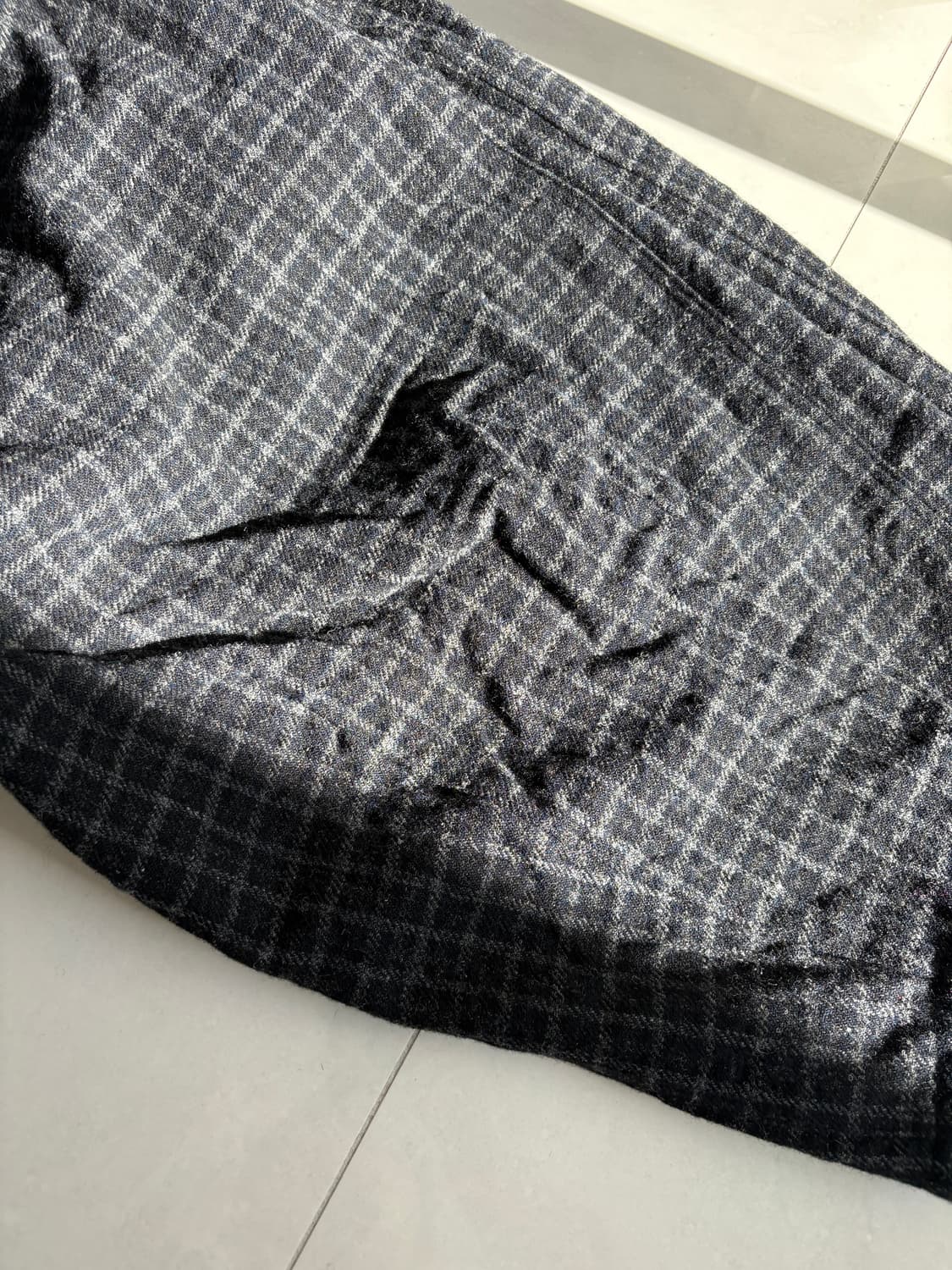 HD BDU PANT - wool tweed plaid 와이드팬츠 상품이미지6