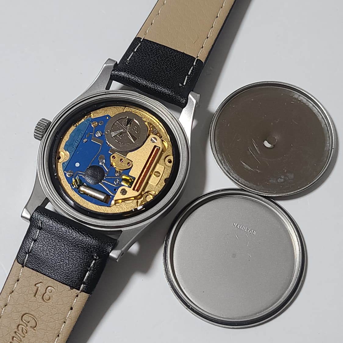 해밀턴 9797 카키필드 쿼츠 청판 빈티지 시계 상품이미지8