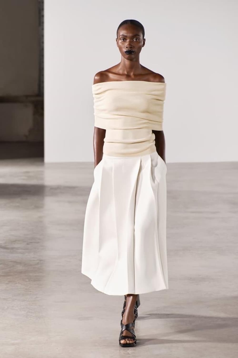 자라 ZW컬렉션 플리티드 스커트 상품이미지1