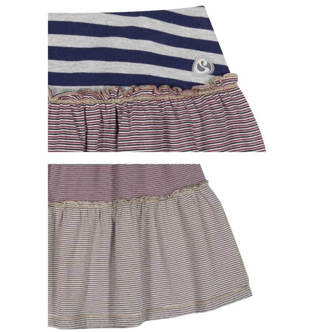 [2] 코이세이오 컬러드 스트라이프 미디 스커트 그레이베이지 상품이미지9