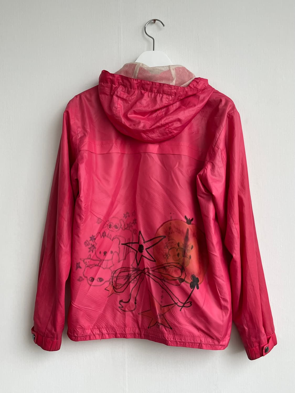 Vintage pink hooded windbreaker 상품이미지3